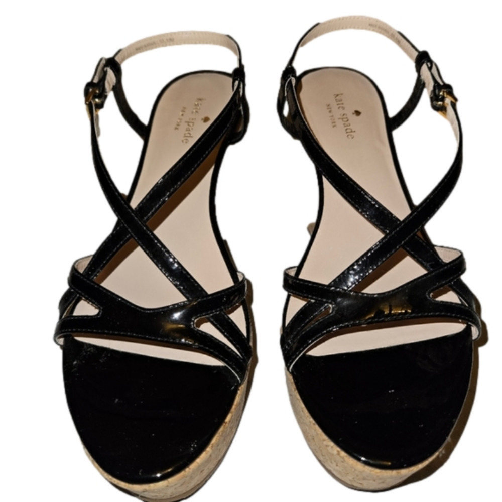 KATE Spade New York Talanse Strappy Patent Wedge Sandal